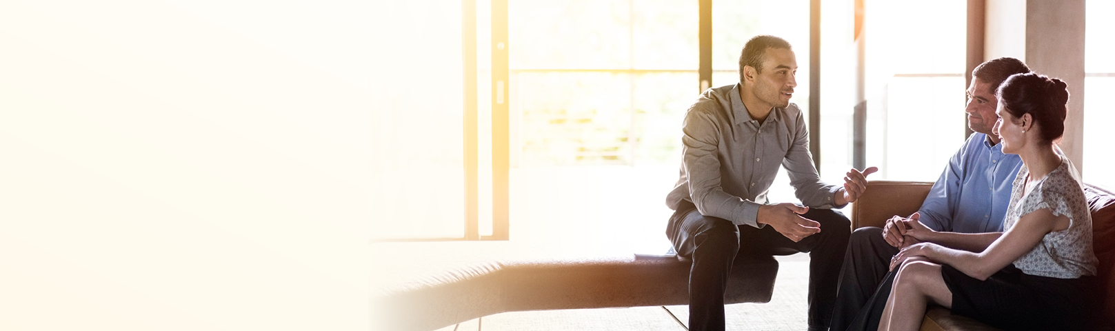 a couple receiving advice that self-treating for hearing loss could do more harm than good